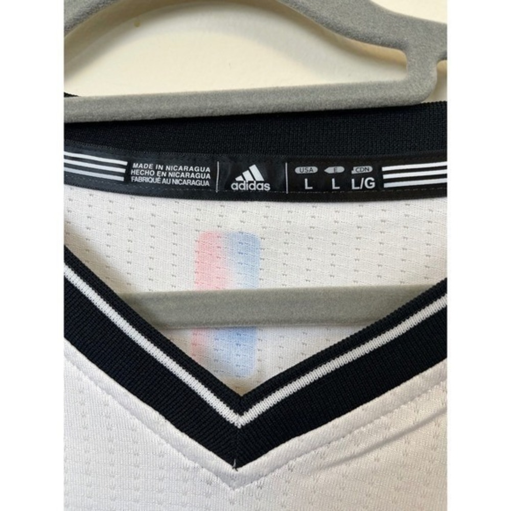 Adidas‎ Brooklyn Nets NBA Pride Swingman Jersey White Mens Large - Picture 7 of 16